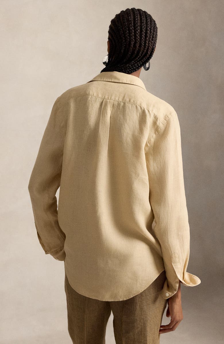 Polo Ralph Lauren Classic Fit Linen Button-Up Shirt, Alternate, color, Dune Tan