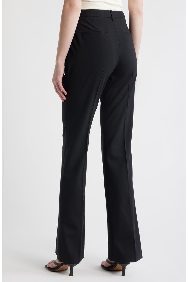Stretch Wool Trousers, Alternate, color, BLACK