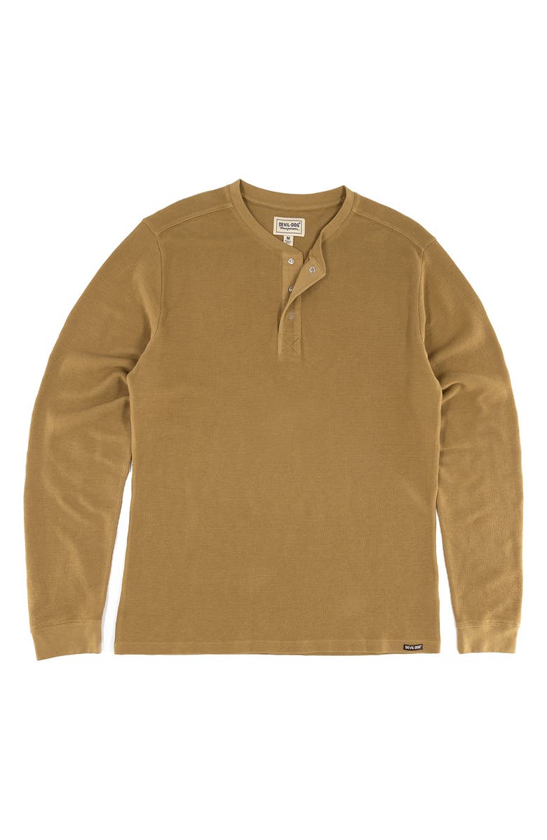 Devil-Dog Dungarees Cotton Waffle Knit Henley, Alternate, color, 