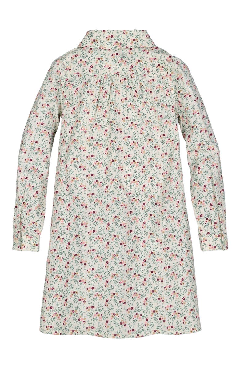 Hope & Henry Baby Girls' Peter Pan Collar Shirtdress, Infant, Alternate, color, Ivory Meadow Floral