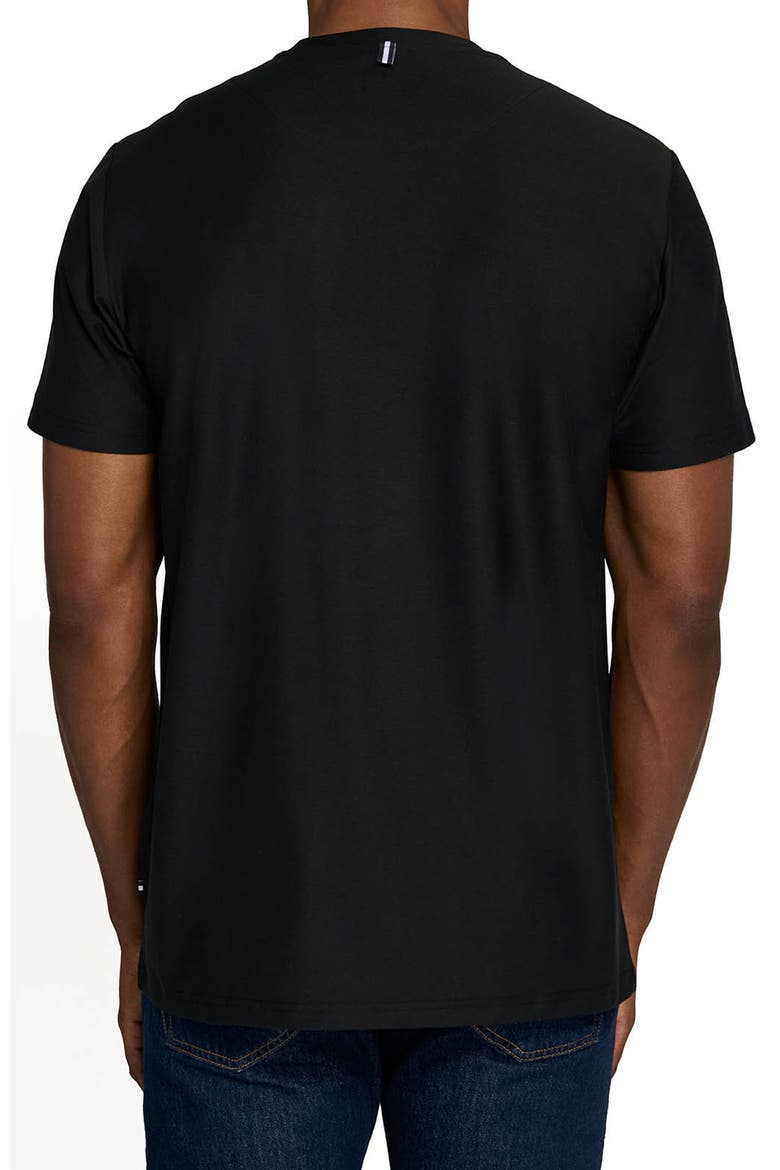 Solid Mapleton Luxe Cross Dyed T-Shirt, Alternate, color, BLACK