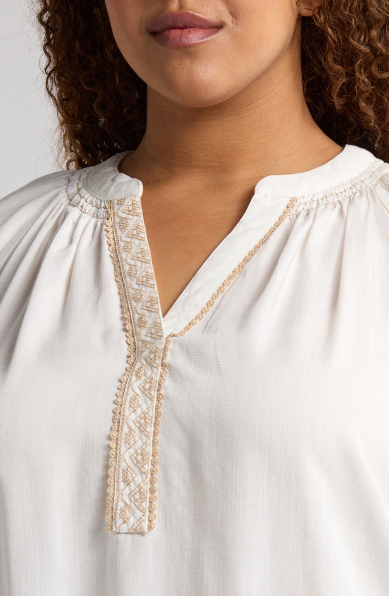 Wit & Wisdom Embroidered Peasant Top, Alternate, color, 