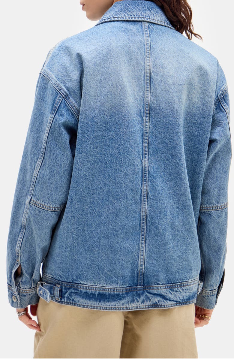 BDG Urban Outfitters Luca Zip-Up Denim Jacket, Alternate, color, Light Vintage