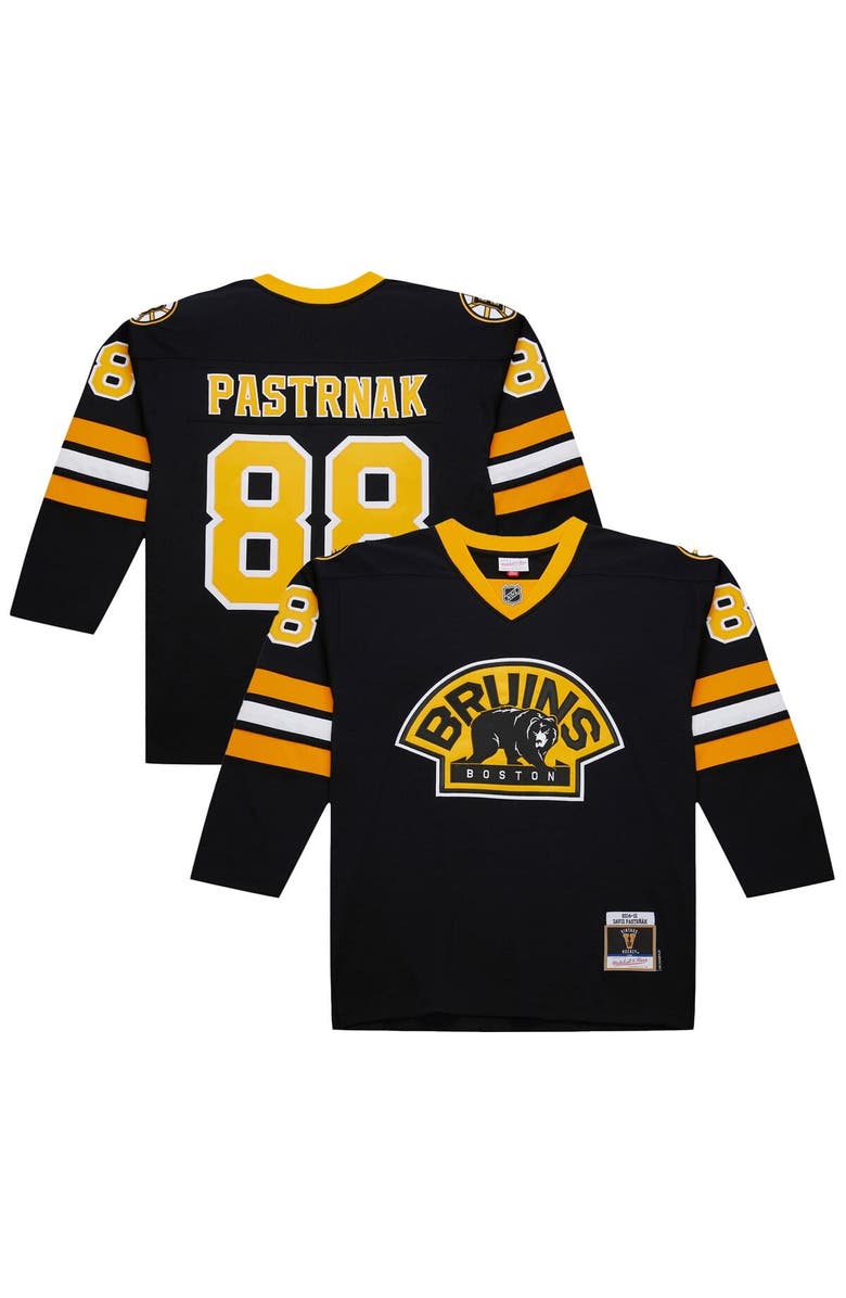Mitchell & Ness Men's David Pastrnak Black Boston Bruins 2014-15 Power Play Jersey, Main, color, Black