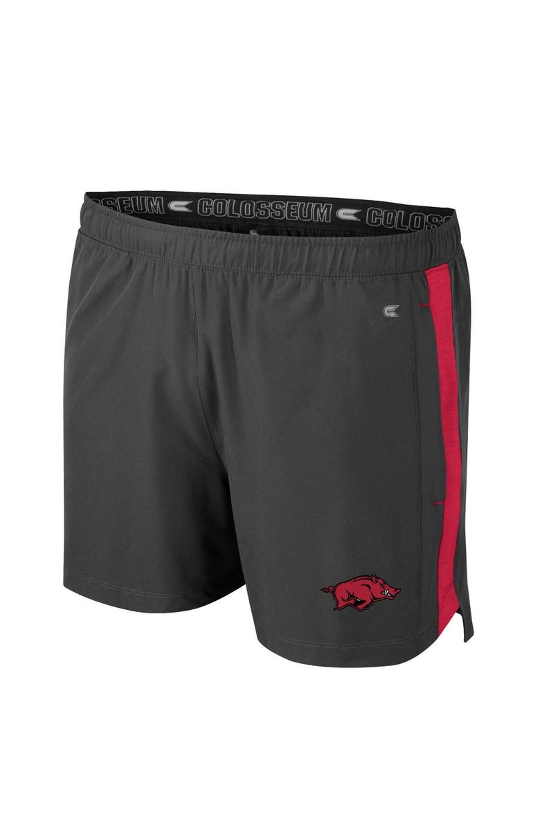 COLOSSEUM Men's Colosseum Charcoal Arkansas Razorbacks Langmore Shorts, Alternate, color, 