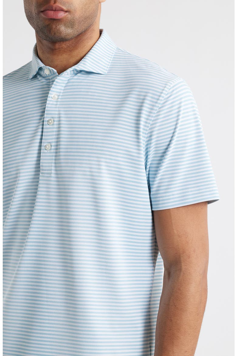 Stetsons Stripe Performance Jersey Polo, Alternate, color, HAZE