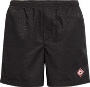 Casablanca Diamond Logo Jacquard Swim Trunks