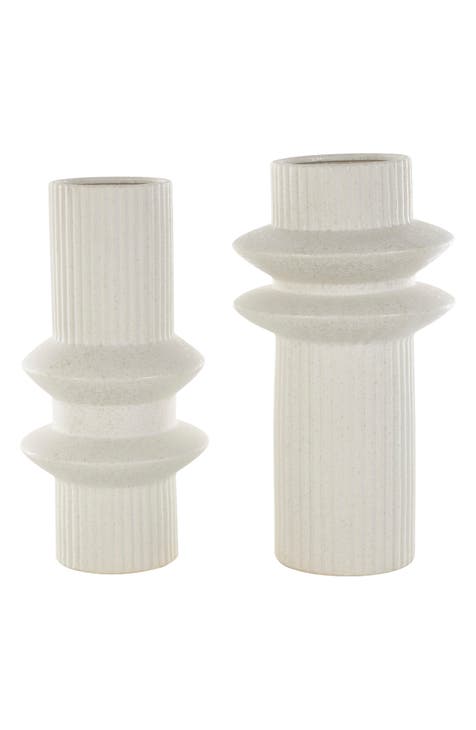 2-Piece Ceramic Vase Set