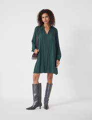 Hush Ruffled Long Sleeve Mini Dress