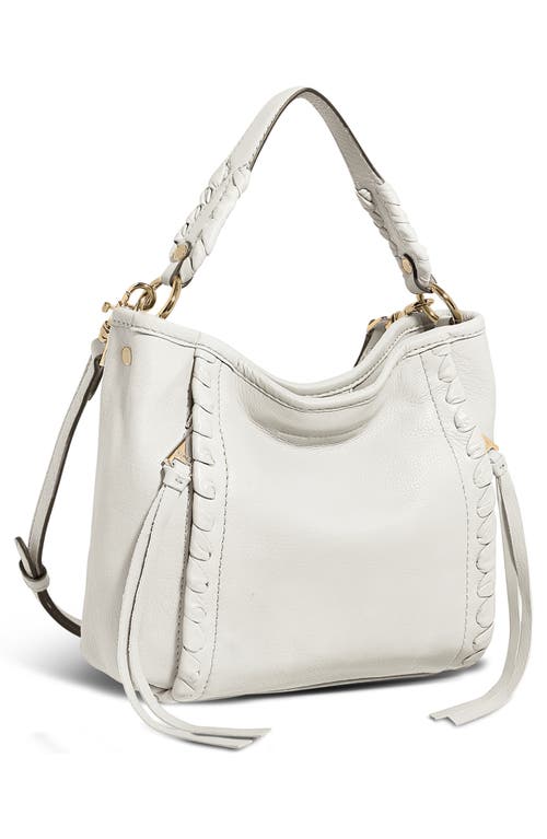 Aimee Artisan Leather Bucket Bag In White