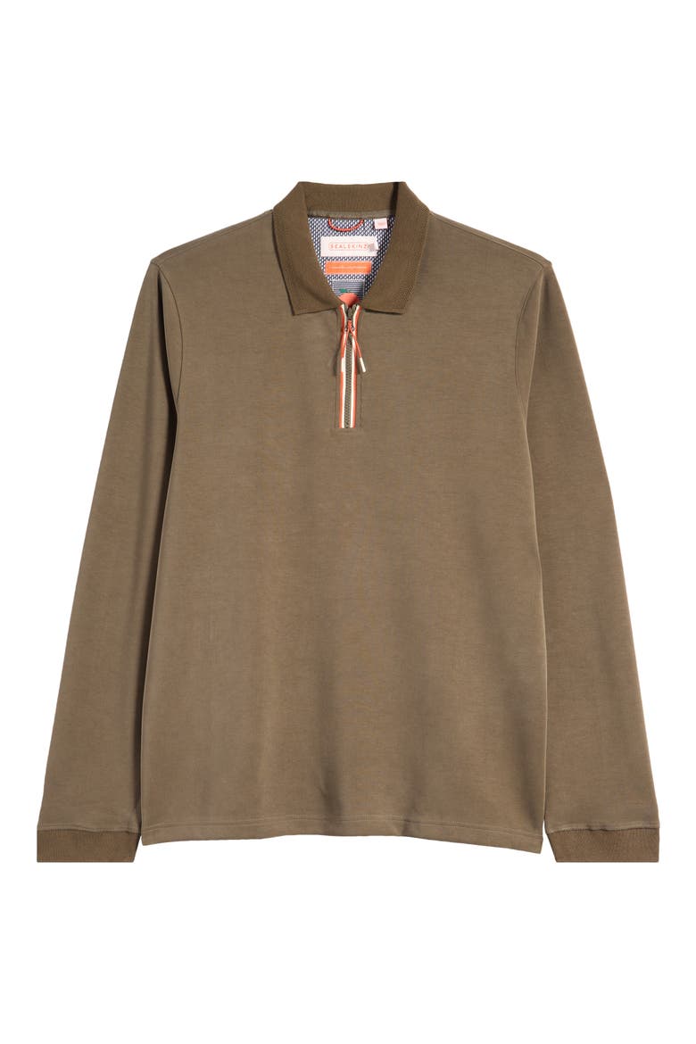 Heywood Quarter Zip Top, Alternate, color, OLIVE