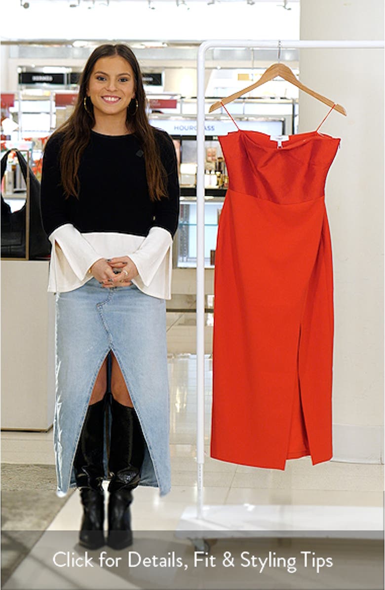 Valerie Bow Back Strapless Dress, sales video thumbnail