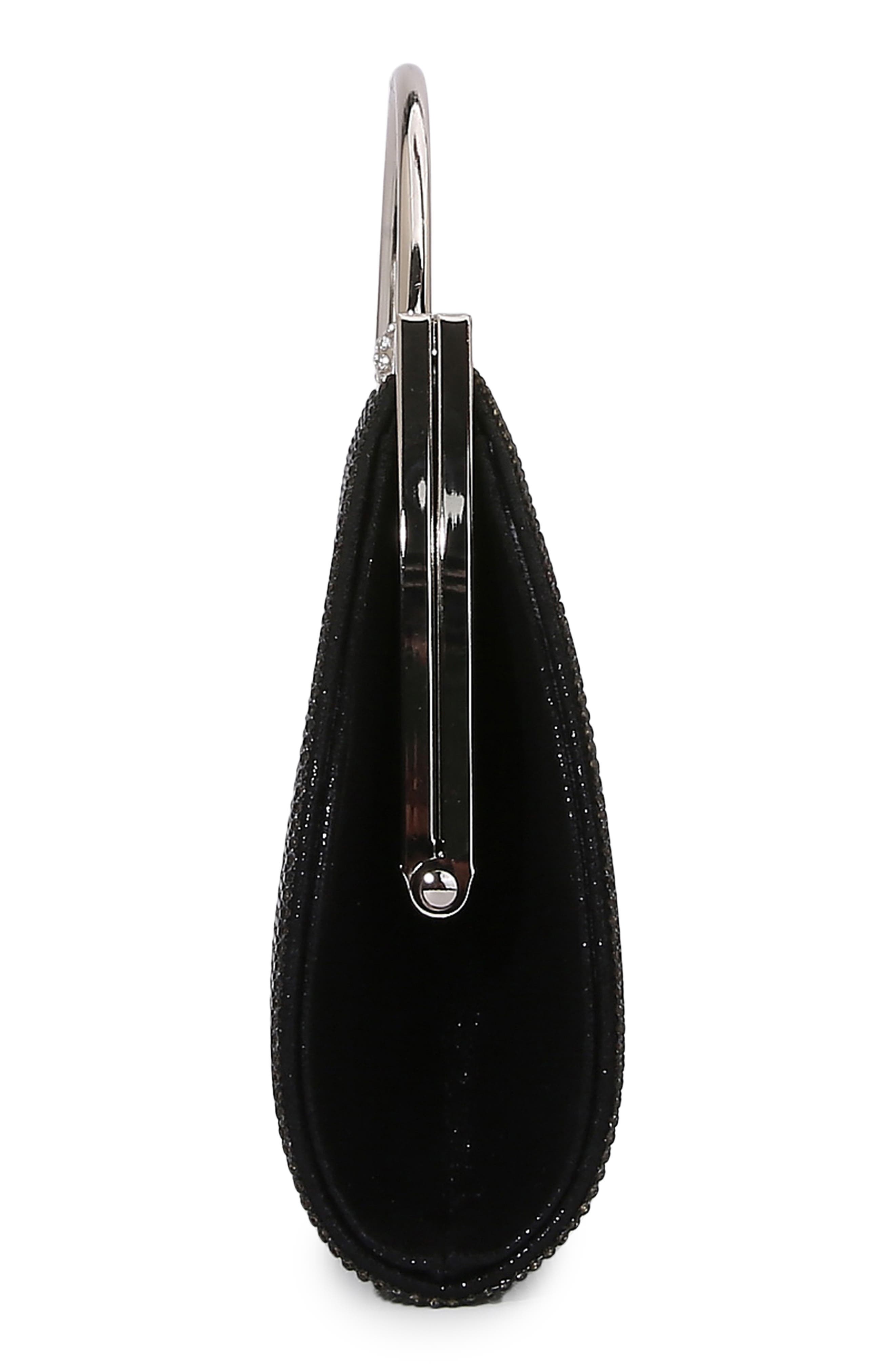 BERNESS Rhinestone Top Handle Bag, Alternate, color, Black
