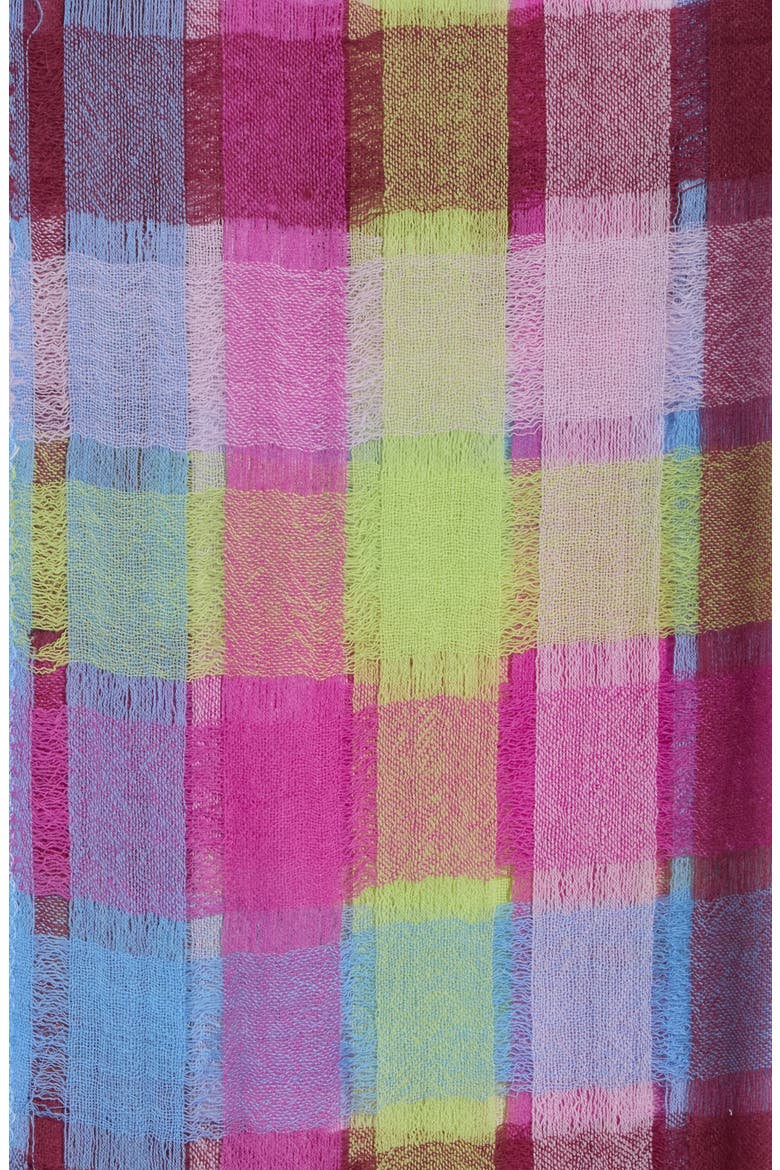 Checkered Scarf, Alternate, color, BLUE COMBO