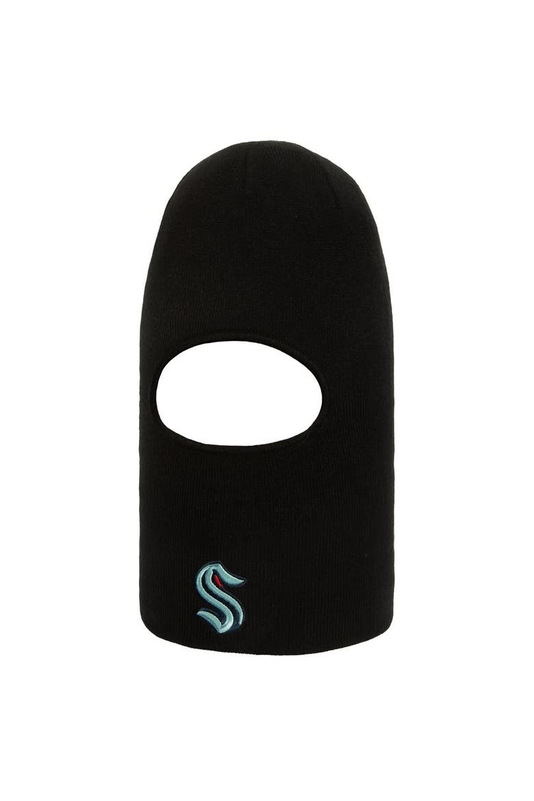 Men's Mitchell & Ness Black Seattle Kraken Tailgate Balaclava, Main, color, Black