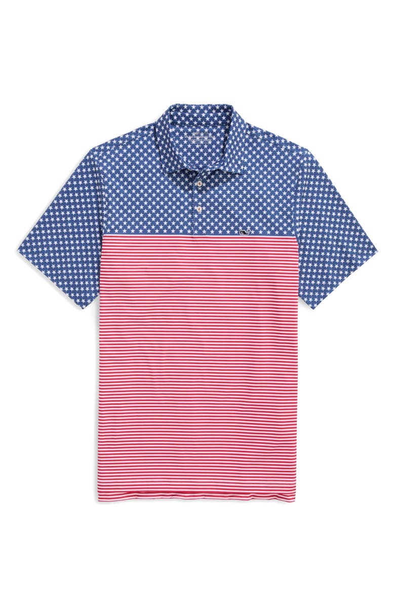 vineyard vines Bradley Stripe Sankaty Performance Polo, Main, color, 