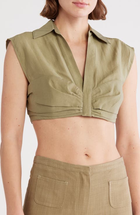 Janette V-Neck Crop Top