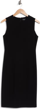 Theory Eano Sleeveless Crepe Shift Dress