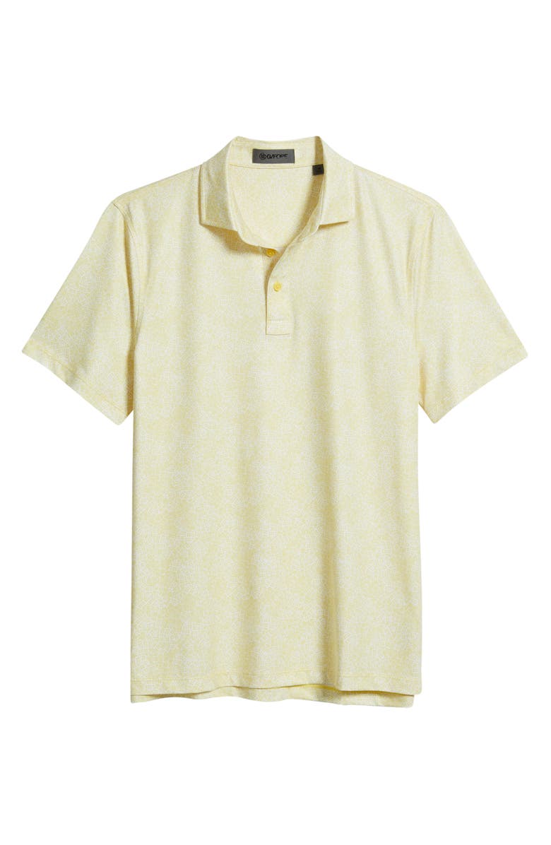 G/FORE Hydrangea Print Tech Jersey UPF 50+ Golf Polo, Main, color, Canary