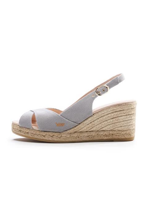 Grey espadrille sandals on sale