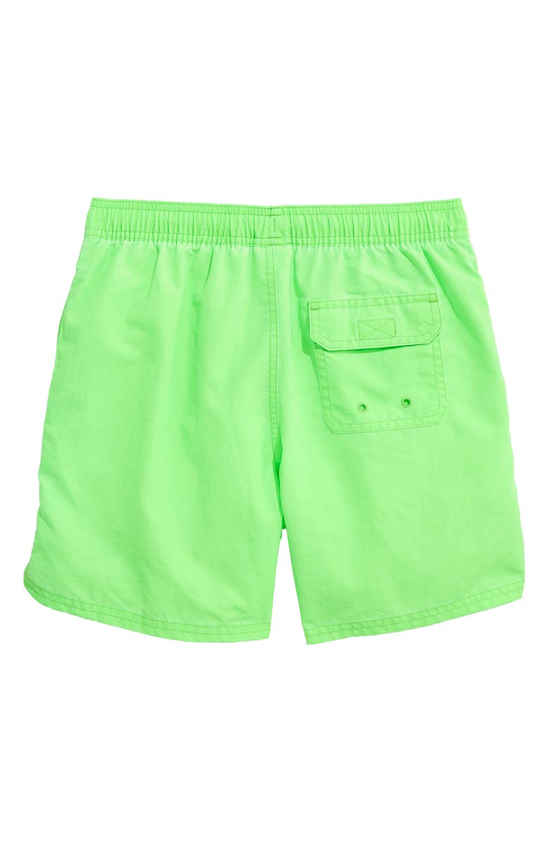 vineyard vines Kids' Island Swim Trunks, Alternate, color, Green