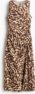 H&M Drawstring-detail Satin Dress