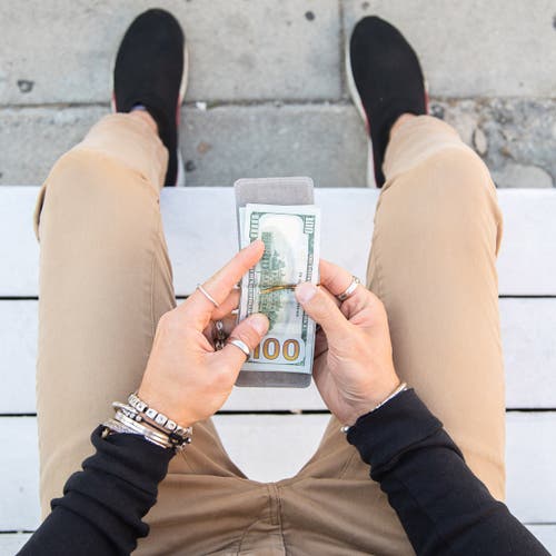 Casupo Money Clip Wallet In Black