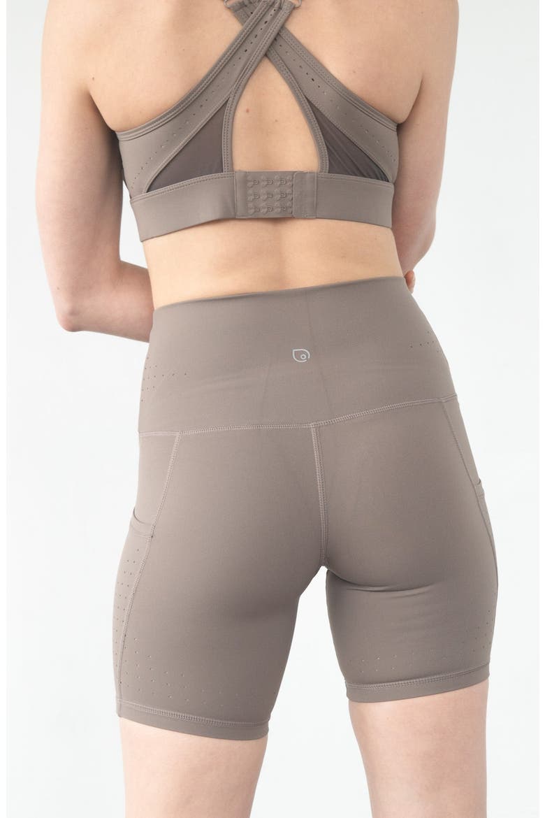 Ultra High-Rise Postpartum Compression Biker Short, Alternate, color, Nomad