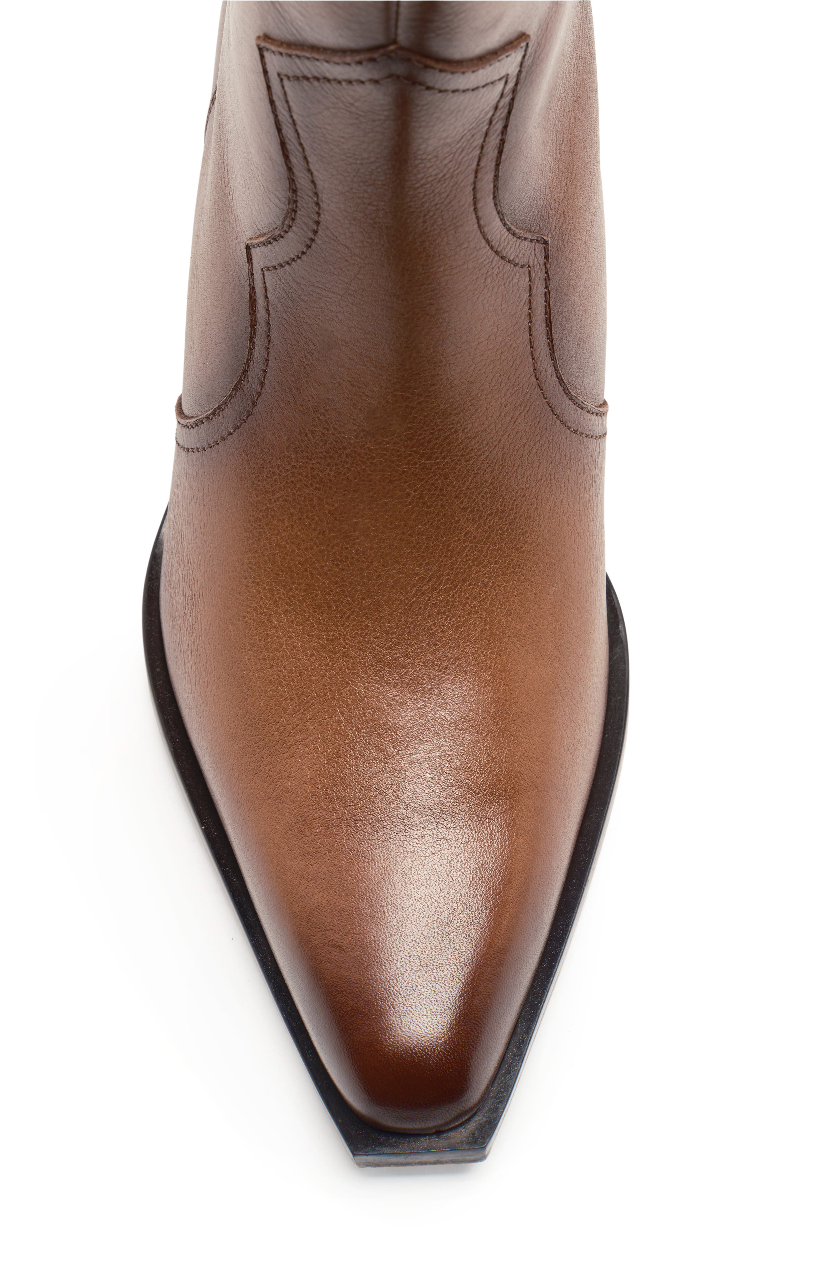 Free People Cat Nap Western Boot, Alternate, color, Saddle Leather