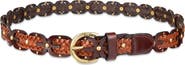 Sam Edelman Linked Braided Leather Belt