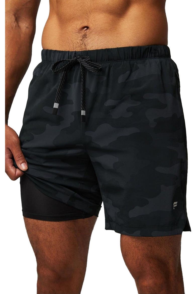 Men's The 7" One Short, Main, color, Black Tactical Camo