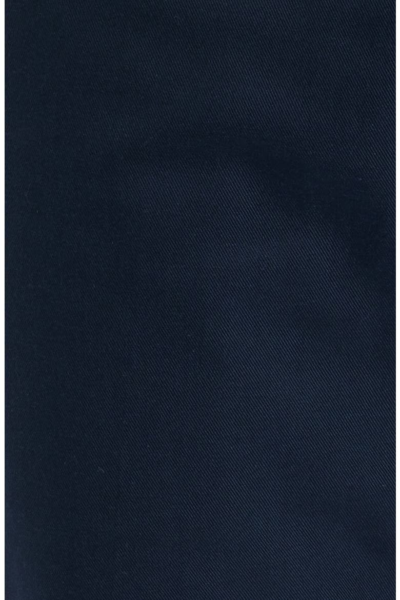 Trim Fit Flat Front Lyocell & Cotton Twill Chinos, Alternate, color, NAVY