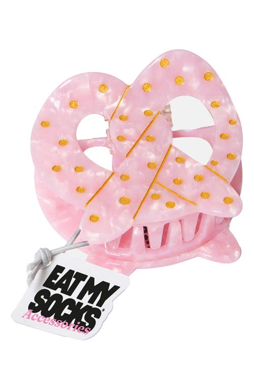Doiy Pretzel Claw Clip In Pink