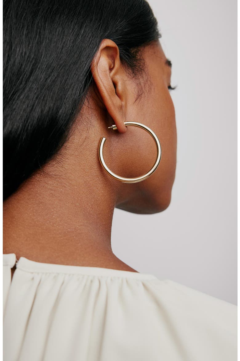 Lilly Baby Hoops, 1.5-Inch, Alternate, color, GOLD