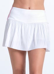 Lucky in Love Racer Rib Pleated Skirt