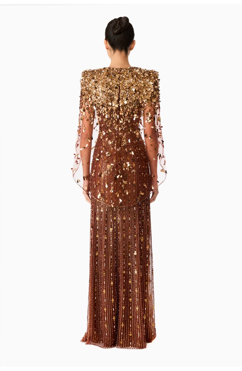 Jenny Packham Nettie Gown, Alternate, color, Bronze