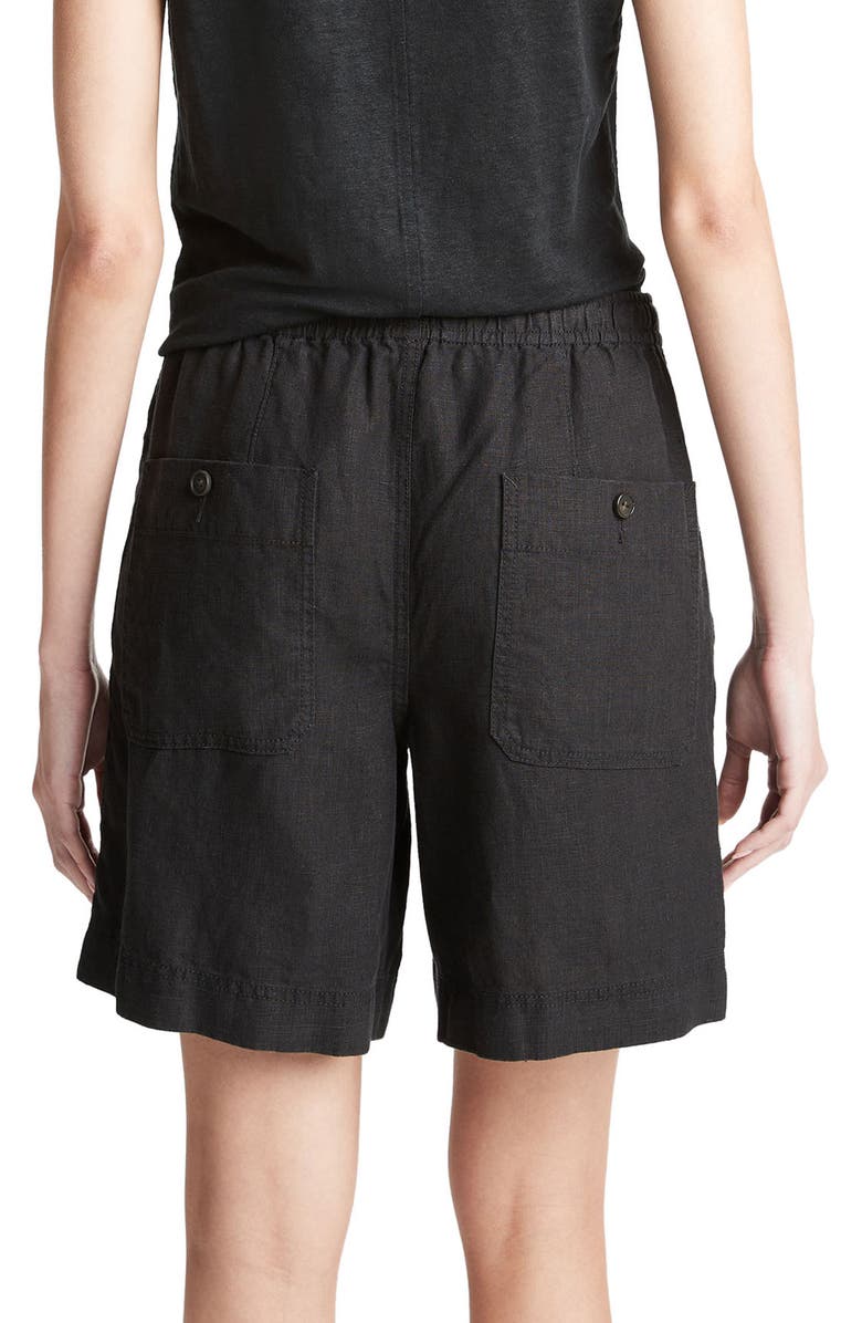 Vince Hemp Drawstring Shorts, Alternate, color, Black