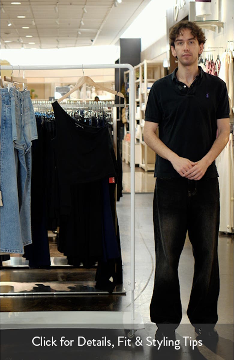 Stretch Cotton One Shoulder Crop Tank, sales video thumbnail