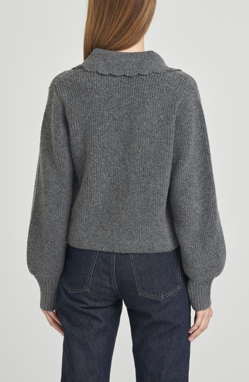 Wayf Sloane Bow Cardigan In Gray