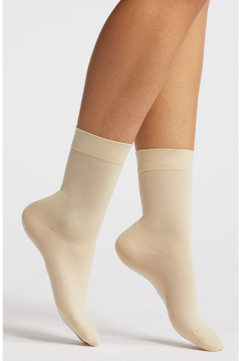 Cotton Touch Socks, Main, color, CREAM