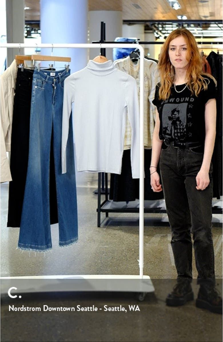 Lightweight Ribbed Turtleneck Top, sales video thumbnail