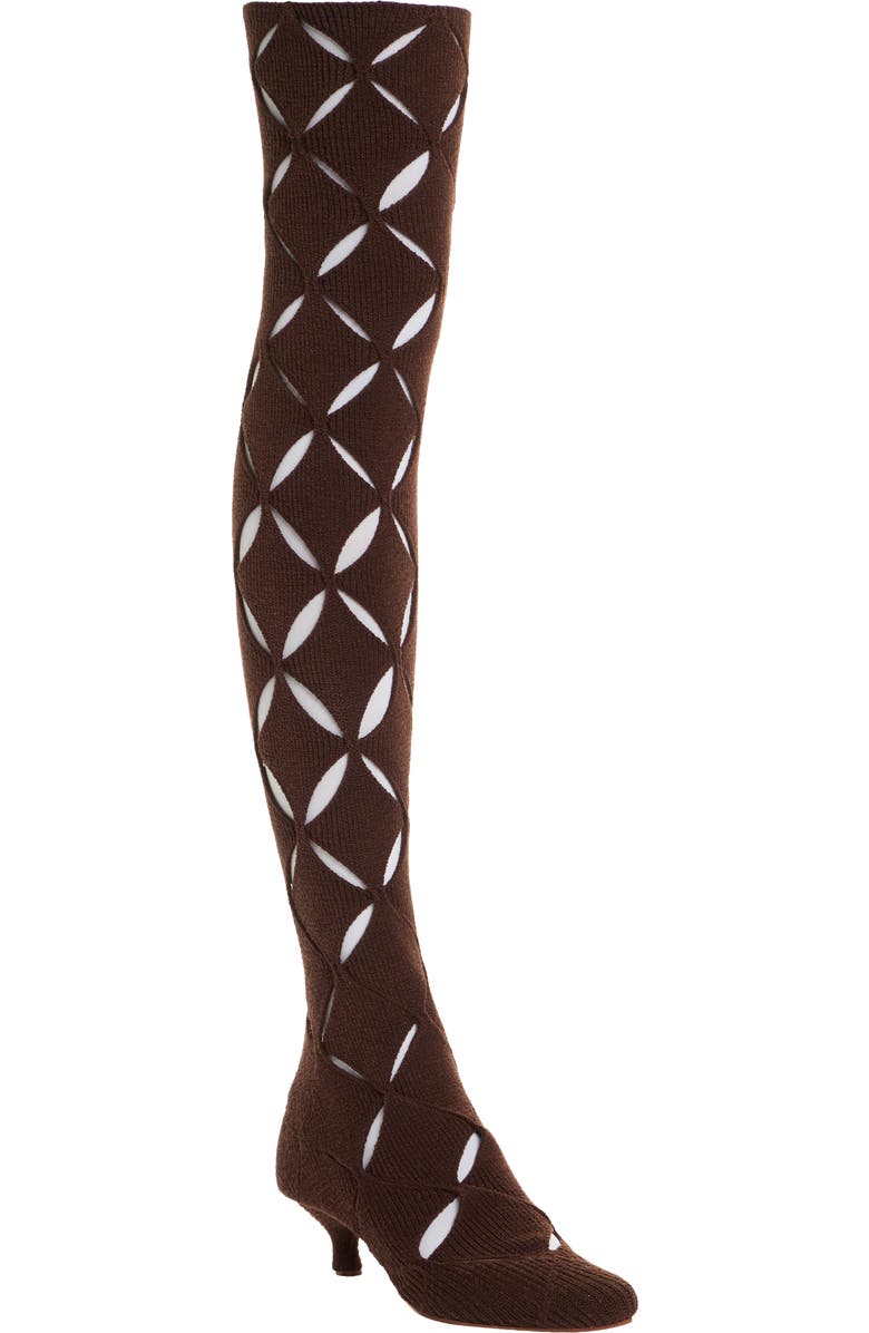 Isa Boulder Thigh High Argyle Boot, Main, color,