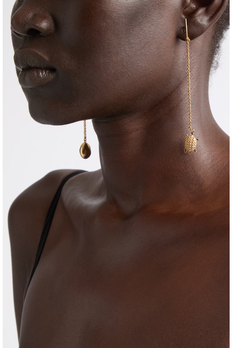 Lucky Charms Mismatched Drop Earrings, Alternate, color, GOLDEN YELLOW