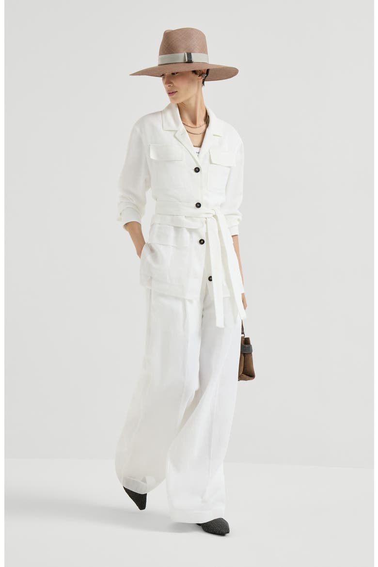 Sartorial track trousers, Alternate, color, White