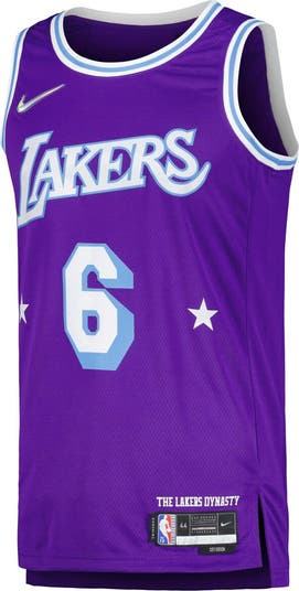 売れ筋商品|||ナイキ Tシャツ トップス レディース Men's and Women's LeBron James Purple Los Angeles Lakers Select Series Swingman Jersey Purple LeBron James Los Angeles Lakers Select Series Men's Nike NBA