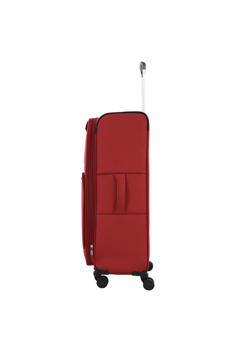 31" Softside Luggage - Extra Large Expandable Spinner Suitcase with 8 Wheels & Front Pockets, Alternate, color, TERRA COTTA
