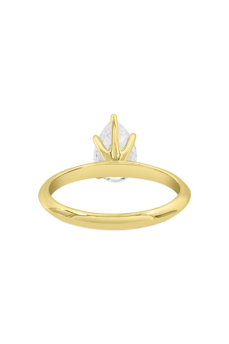 Ava 14K Gold Pear Lab Grown Diamond Solitaire Ring - 1.5 Ct, Alternate, color, 14K Yellow Gold