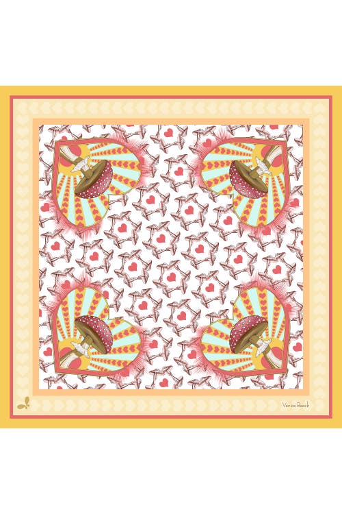 Henelle Large Silk Scarf In Venice Beach