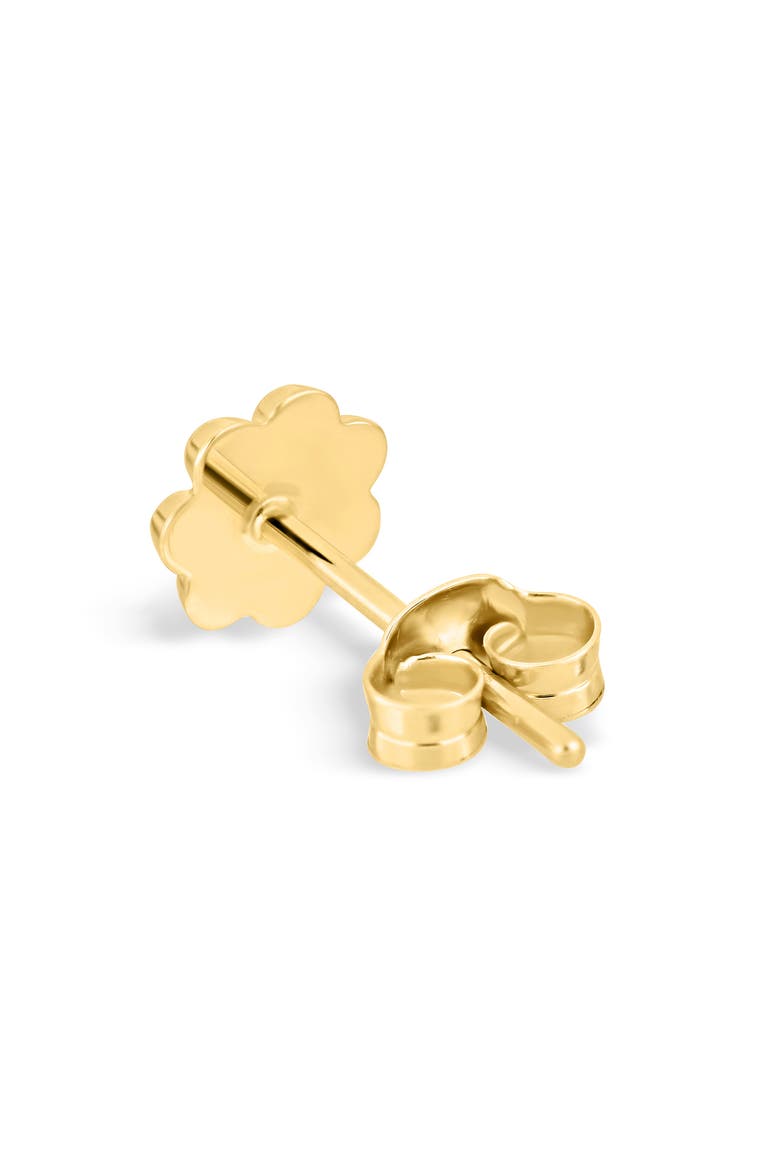 18K Gold Icon Diamond Flower Stud Earrings, Alternate, color, 18KY