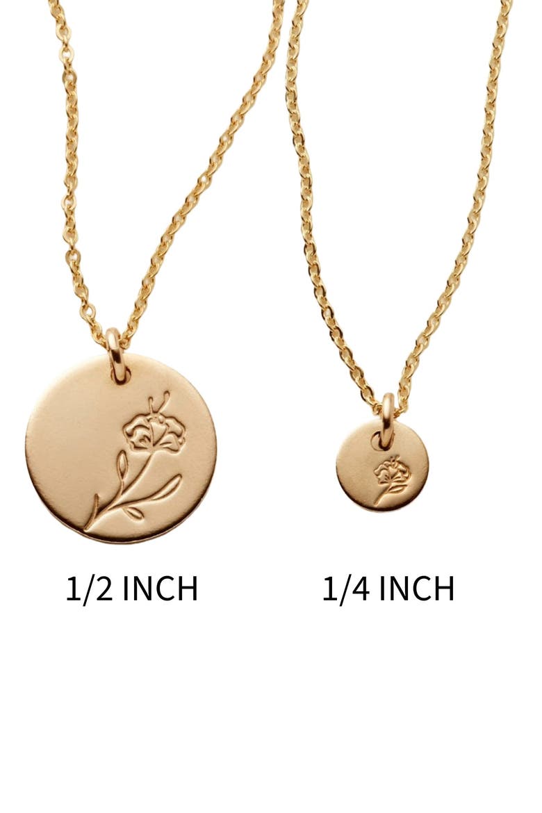 February Birth Flower Necklace, Alternate, color, Silver